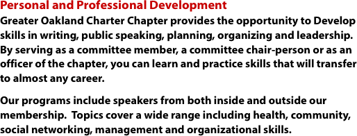 Personal and Professional Development